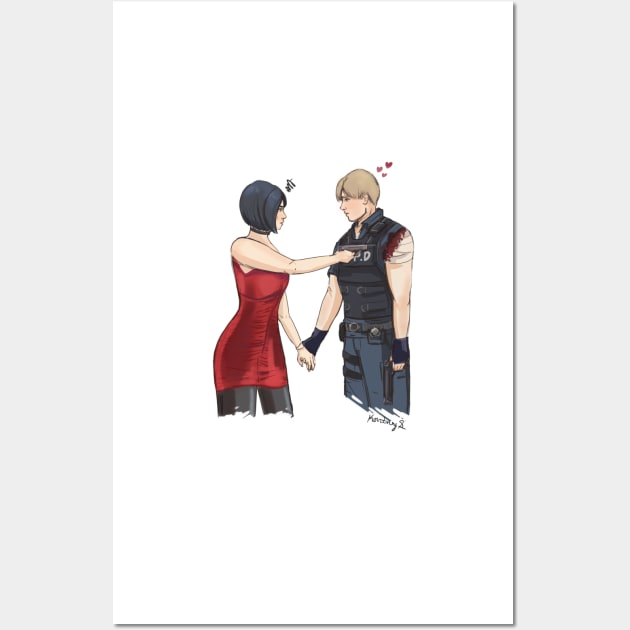 Leon and Ada Wall Art by kourtie1996